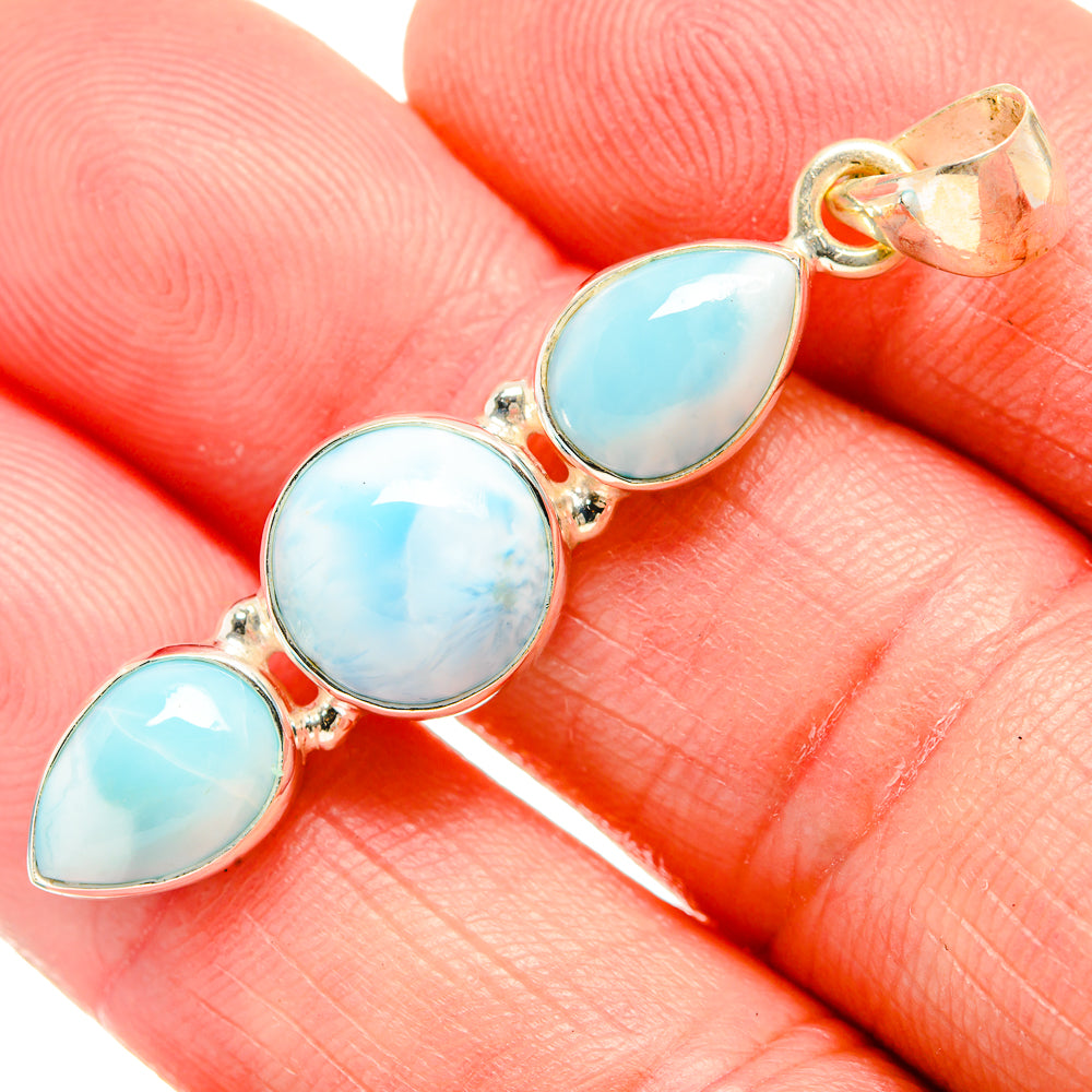 Larimar Pendants handcrafted by Ana Silver Co - PD33778