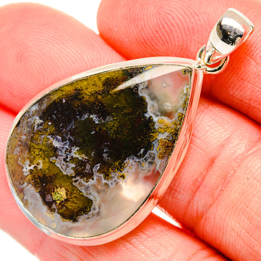 Indonesian Plume Agate Pendants handcrafted by Ana Silver Co - PD33786