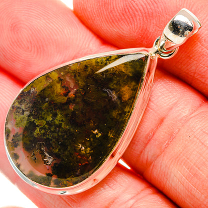 Indonesian Plume Agate Pendants handcrafted by Ana Silver Co - PD33787