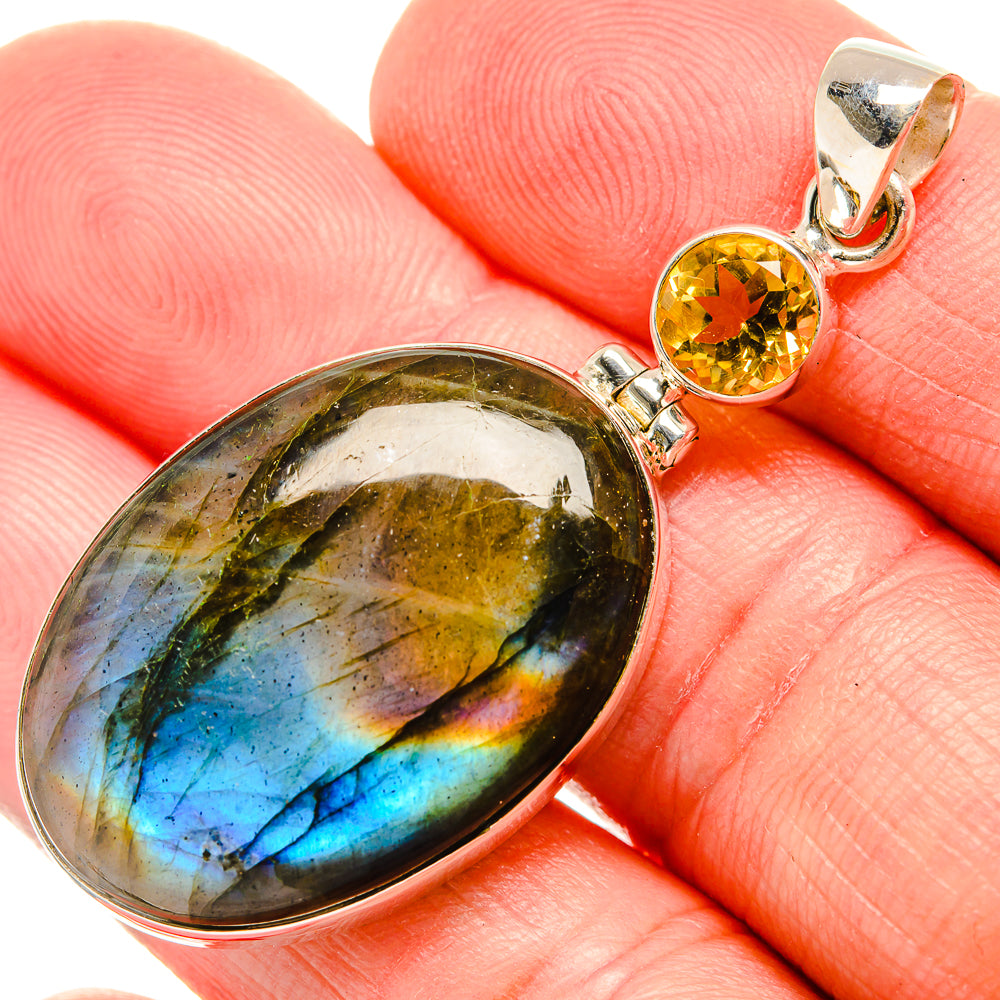 Labradorite Pendants handcrafted by Ana Silver Co - PD33790