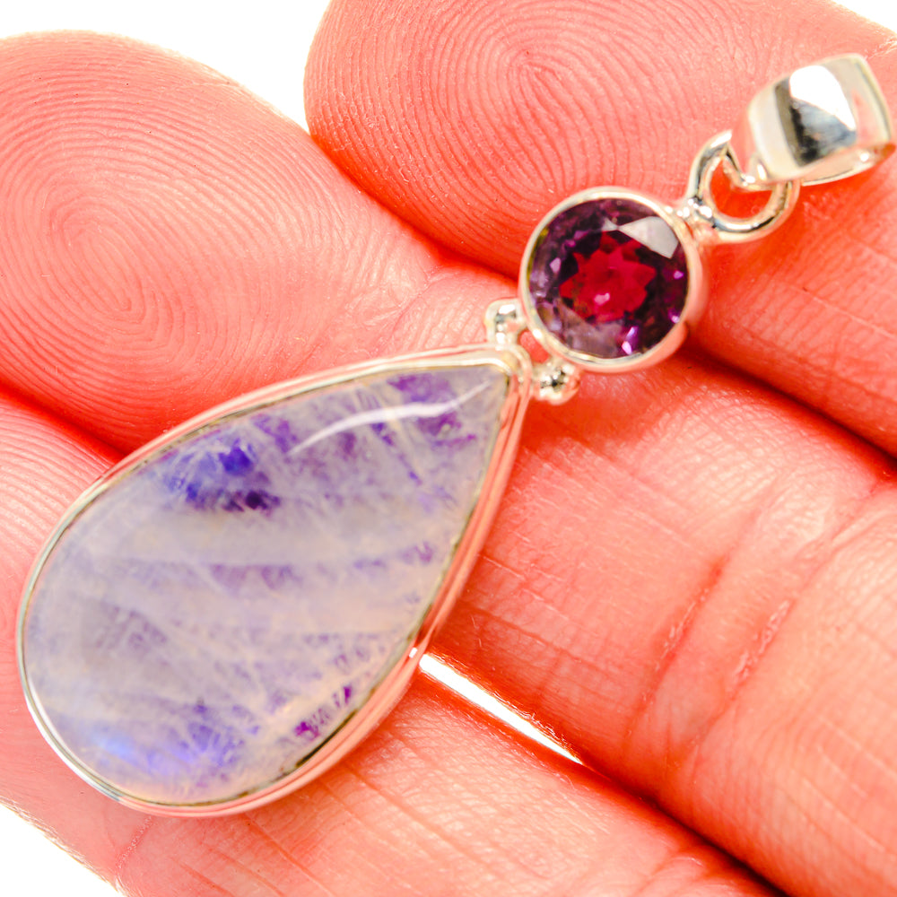 Rainbow Moonstone Pendants handcrafted by Ana Silver Co - PD33795