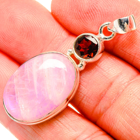 Pink Moonstone Pendants handcrafted by Ana Silver Co - PD33798