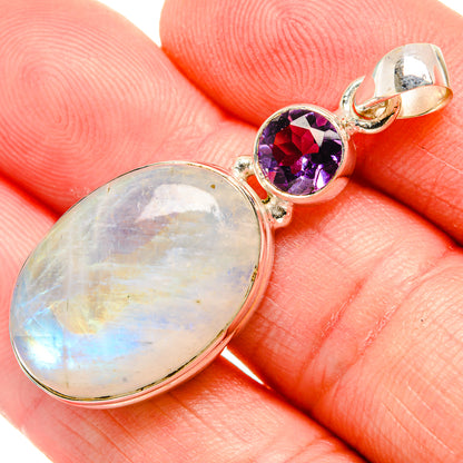 Rainbow Moonstone Pendants handcrafted by Ana Silver Co - PD33799