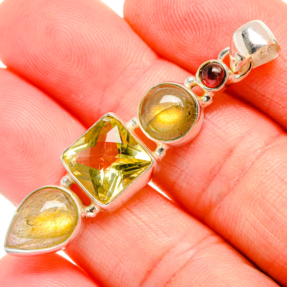 Citrine Pendants handcrafted by Ana Silver Co - PD33804