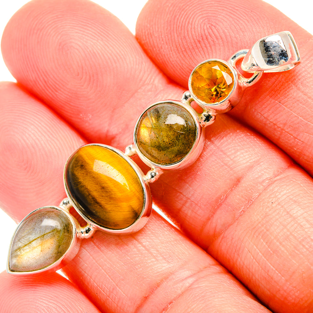 Tiger Eye Pendants handcrafted by Ana Silver Co - PD33808