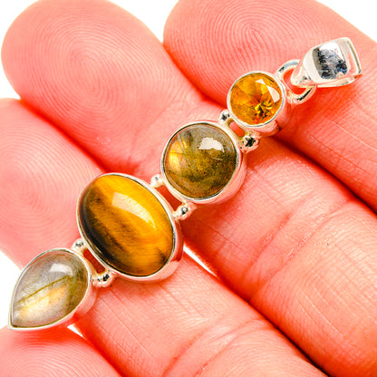 Tiger Eye Pendants handcrafted by Ana Silver Co - PD33808