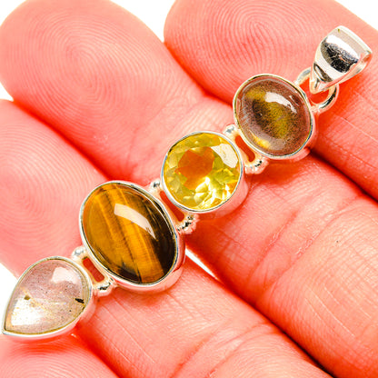 Tiger Eye Pendants handcrafted by Ana Silver Co - PD33809