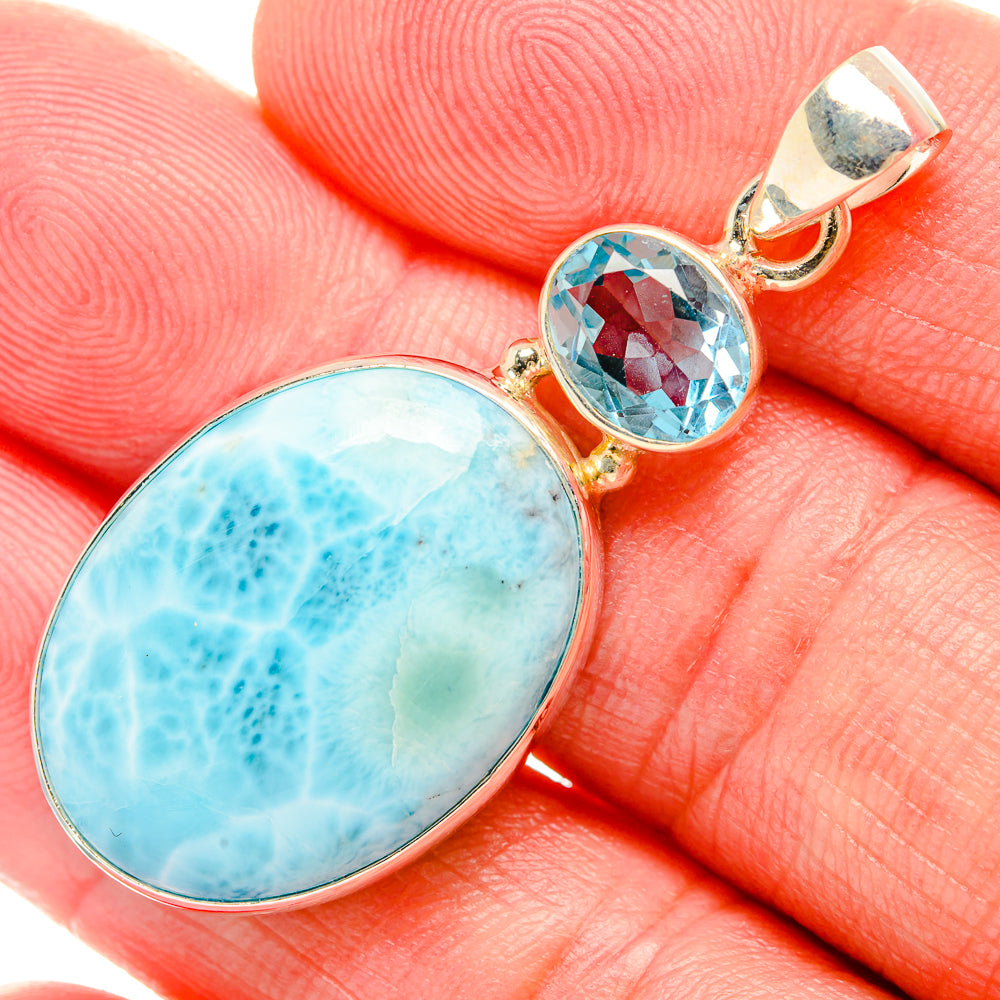 Larimar Pendants handcrafted by Ana Silver Co - PD33814