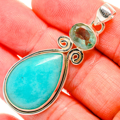 Amazonite Pendants handcrafted by Ana Silver Co - PD33817