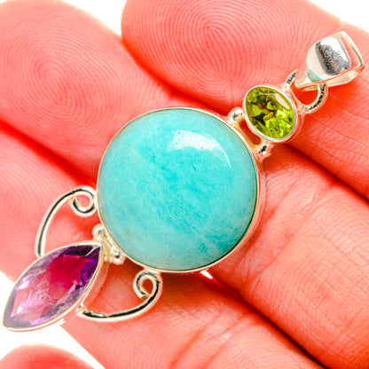 Amazonite Pendants handcrafted by Ana Silver Co - PD33818