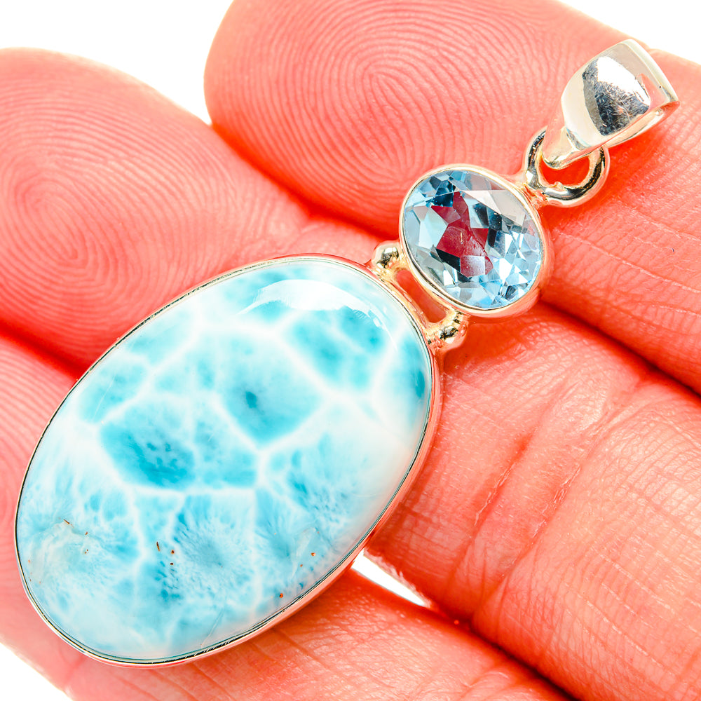 Larimar Pendants handcrafted by Ana Silver Co - PD33826