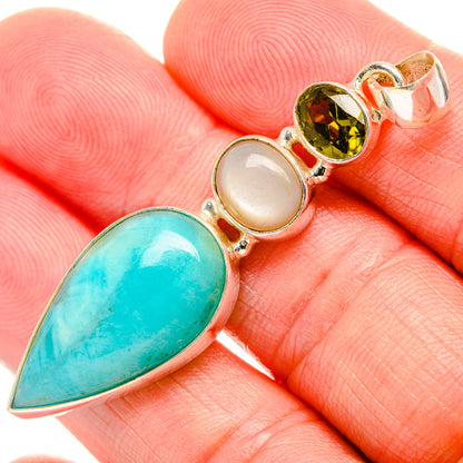 Amazonite Pendants handcrafted by Ana Silver Co - PD33828