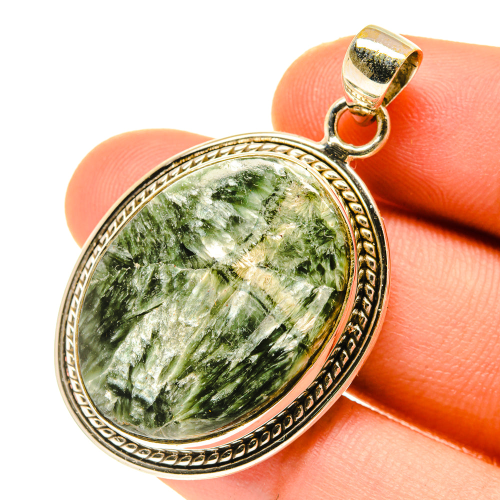 Seraphinite Pendants handcrafted by Ana Silver Co - PD3383
