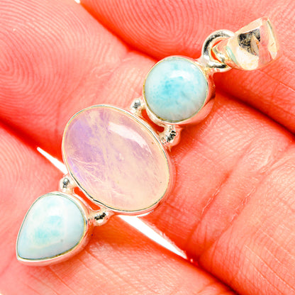Rainbow Moonstone Pendants handcrafted by Ana Silver Co - PD33841