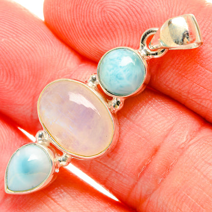 Rainbow Moonstone Pendants handcrafted by Ana Silver Co - PD33845