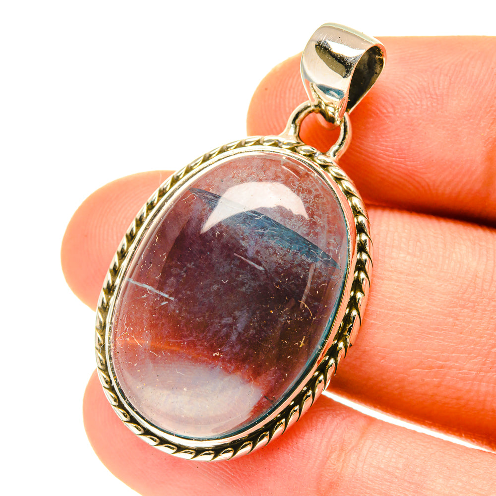 Blue Fluorite Pendants handcrafted by Ana Silver Co - PD3386