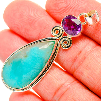 Amazonite Pendants handcrafted by Ana Silver Co - PD33867