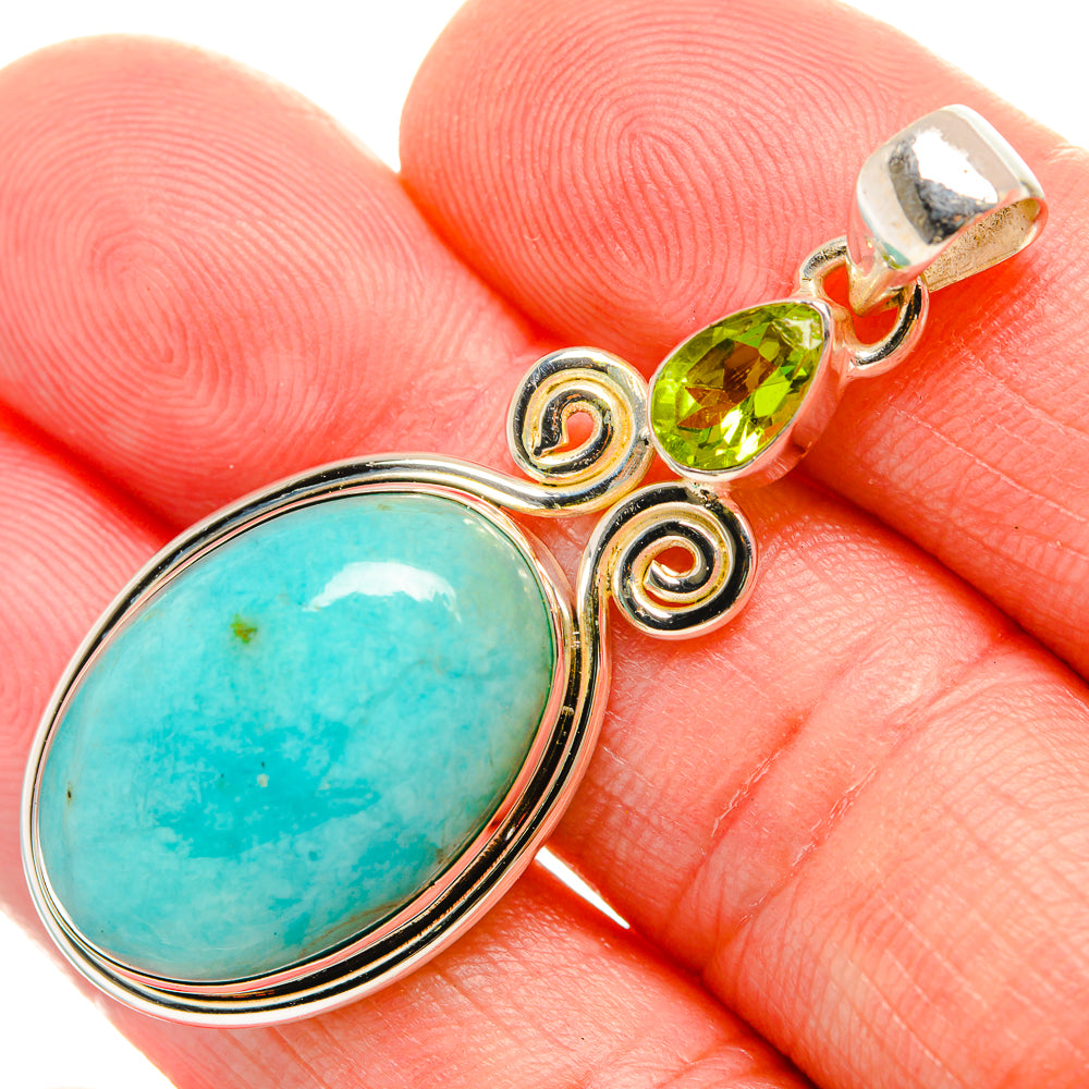 Amazonite Pendants handcrafted by Ana Silver Co - PD33868