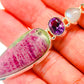 Ruby Zoisite Pendants handcrafted by Ana Silver Co - PD33871