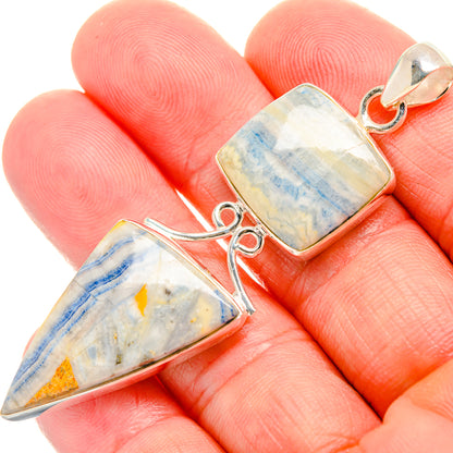 Blue Scheelite Pendants handcrafted by Ana Silver Co - PD33877