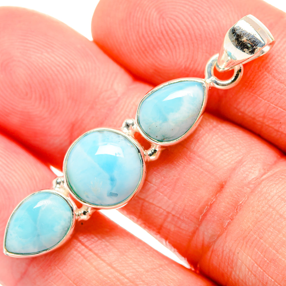 Larimar Pendants handcrafted by Ana Silver Co - PD33888