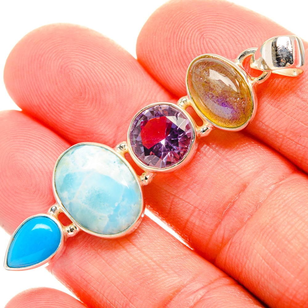 Larimar Pendants handcrafted by Ana Silver Co - PD33889
