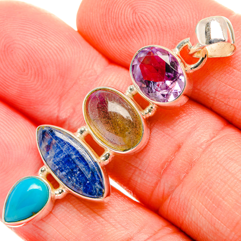 Kyanite Pendants handcrafted by Ana Silver Co - PD33892