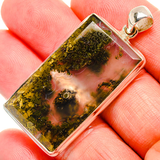 Indonesian Plume Agate Pendants handcrafted by Ana Silver Co - PD33918
