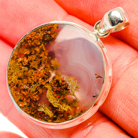 Indonesian Plume Agate Pendants handcrafted by Ana Silver Co - PD33919