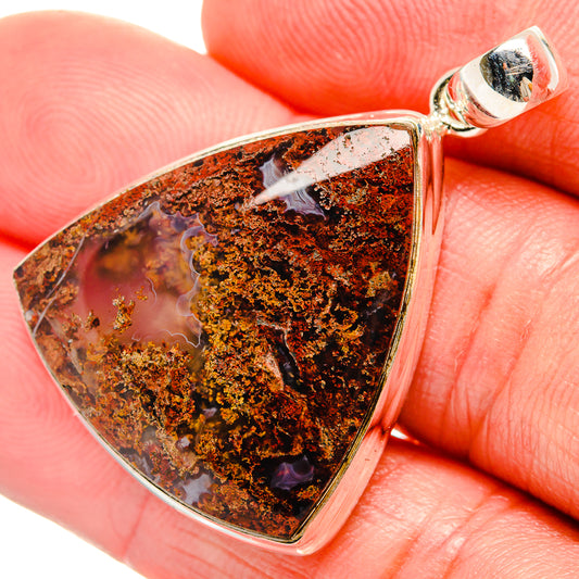 Indonesian Plume Agate Pendants handcrafted by Ana Silver Co - PD33922