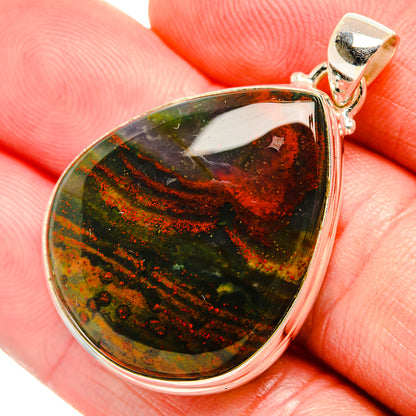 Bloodstone Pendants handcrafted by Ana Silver Co - PD33926