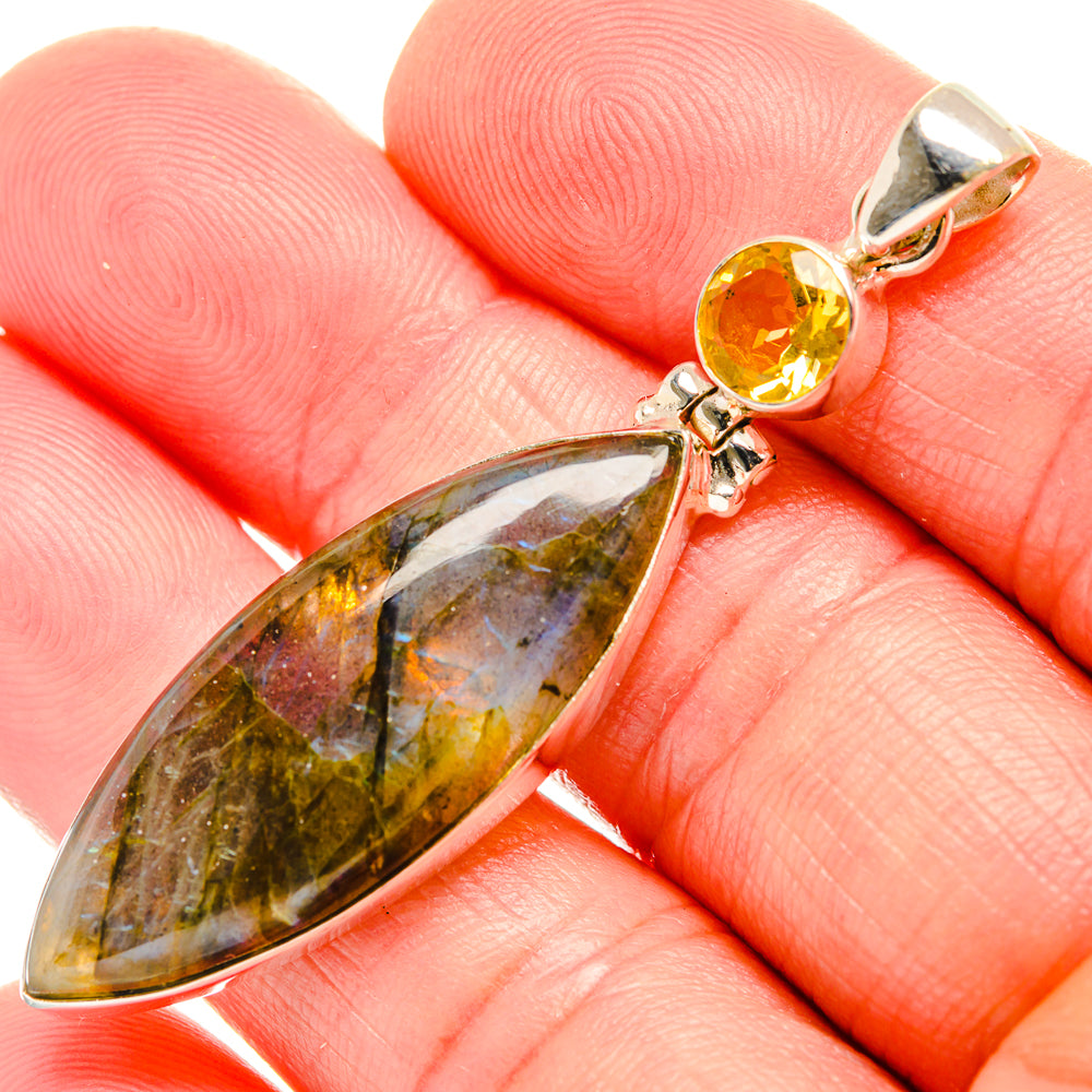 Labradorite Pendants handcrafted by Ana Silver Co - PD33935