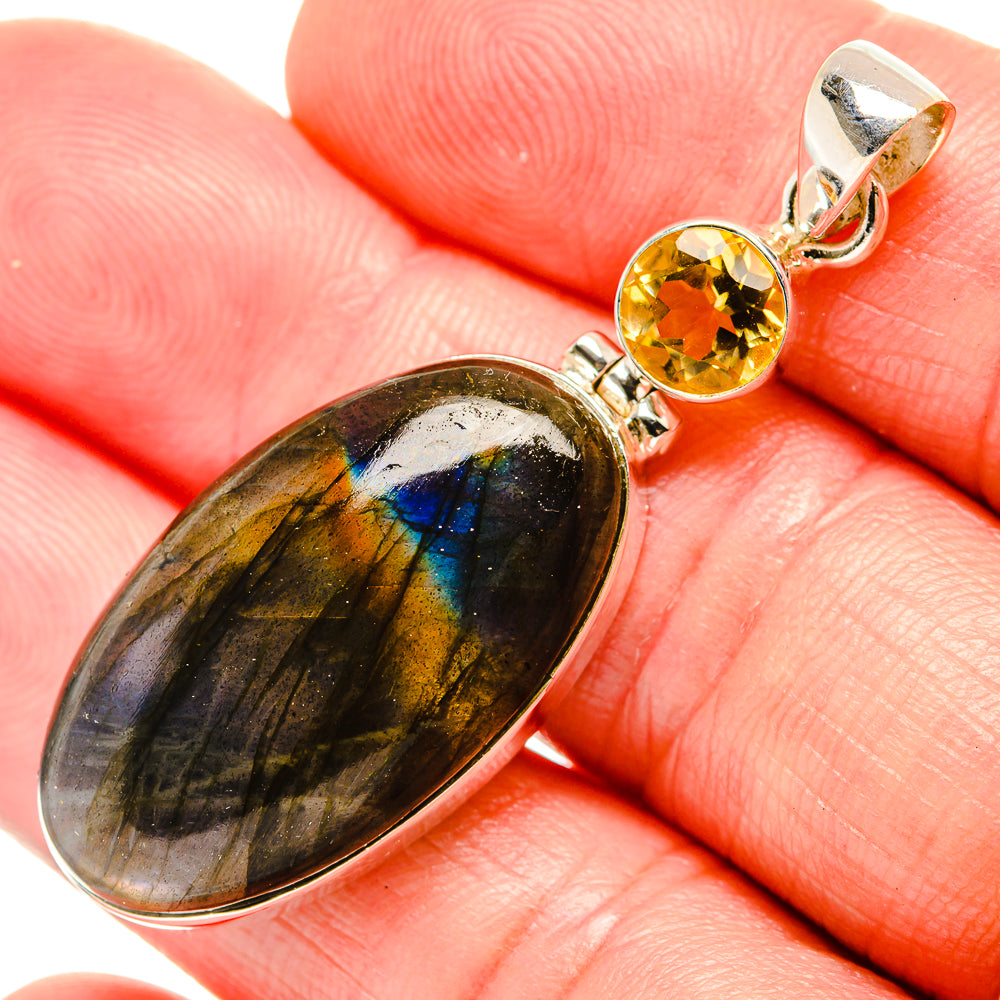 Labradorite Pendants handcrafted by Ana Silver Co - PD33936