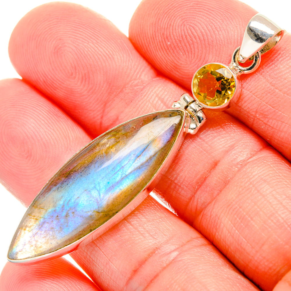 Labradorite Pendants handcrafted by Ana Silver Co - PD33937