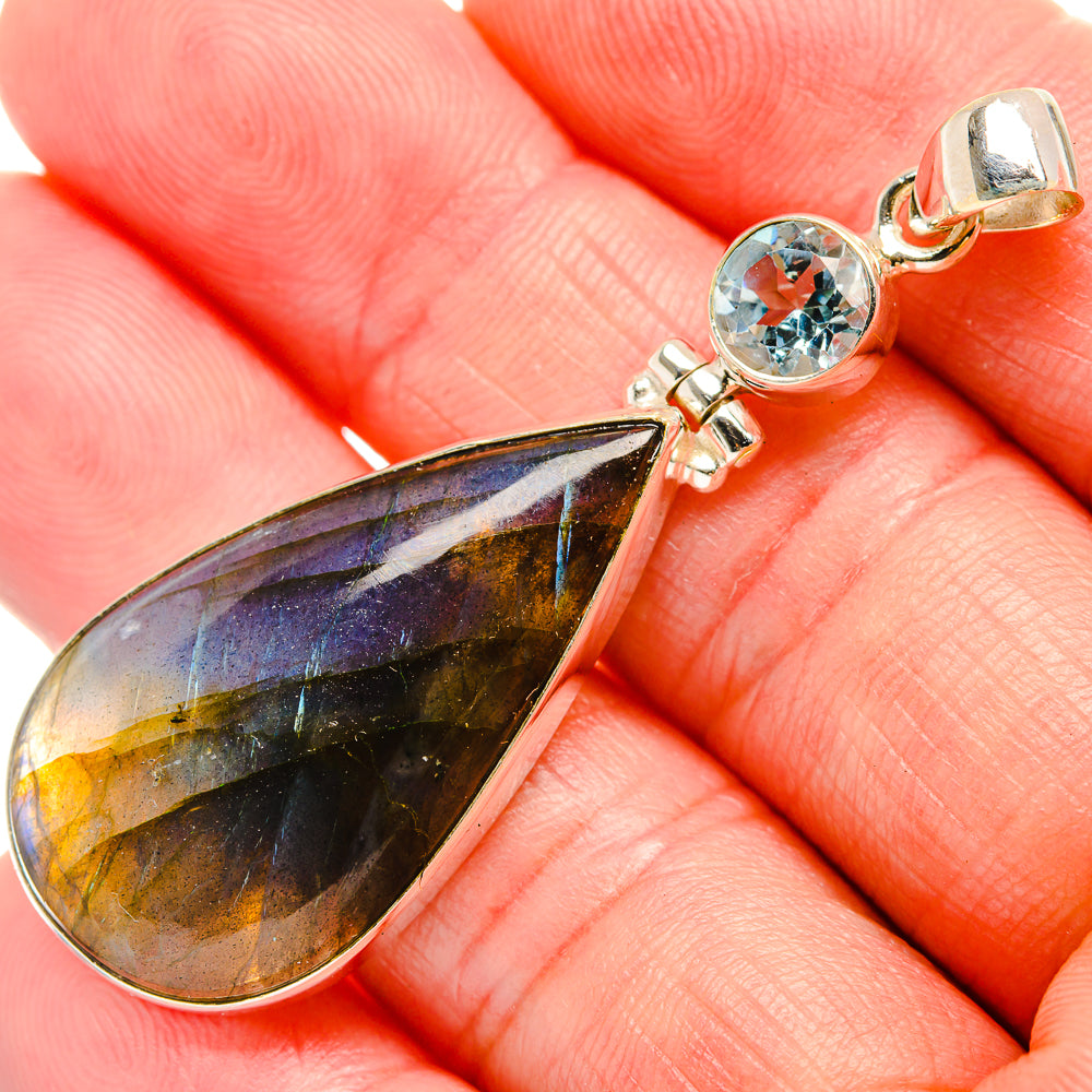 Labradorite Pendants handcrafted by Ana Silver Co - PD33939