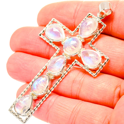 Rainbow Moonstone Pendants handcrafted by Ana Silver Co - PD33945