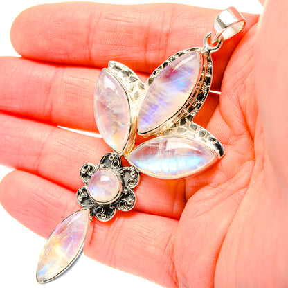 Rainbow Moonstone Pendants handcrafted by Ana Silver Co - PD33949