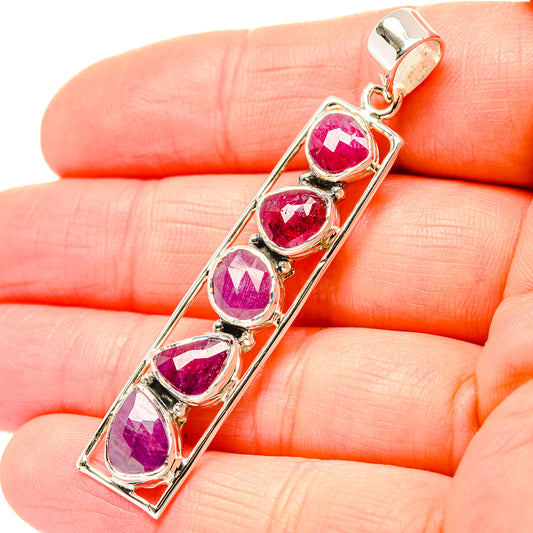 Pink Tourmaline Pendants handcrafted by Ana Silver Co - PD33959