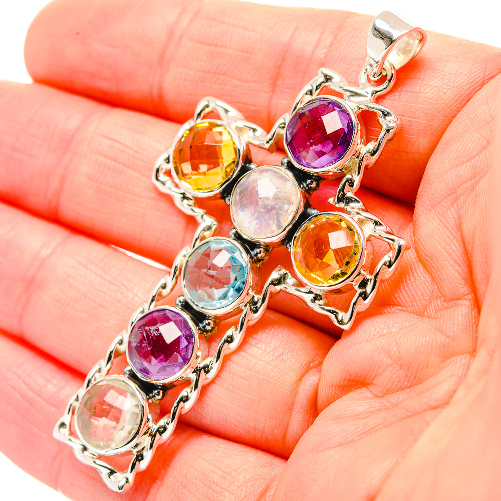 Rainbow Moonstone Pendants handcrafted by Ana Silver Co - PD33962