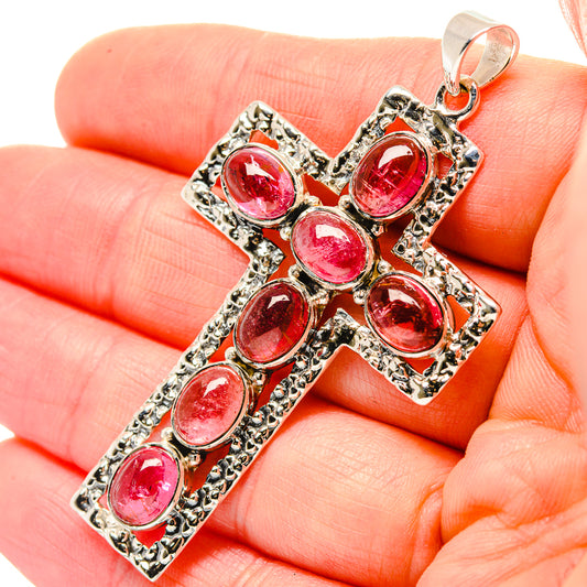 Pink Tourmaline Pendants handcrafted by Ana Silver Co - PD33965