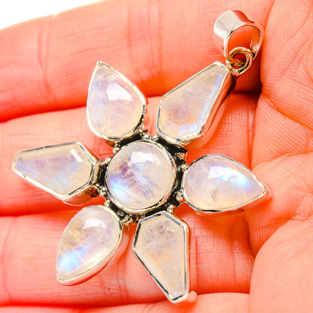 Rainbow Moonstone Pendants handcrafted by Ana Silver Co - PD33970