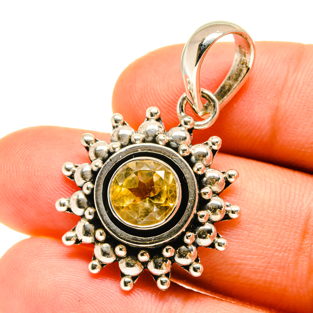 Citrine Pendants handcrafted by Ana Silver Co - PD3399