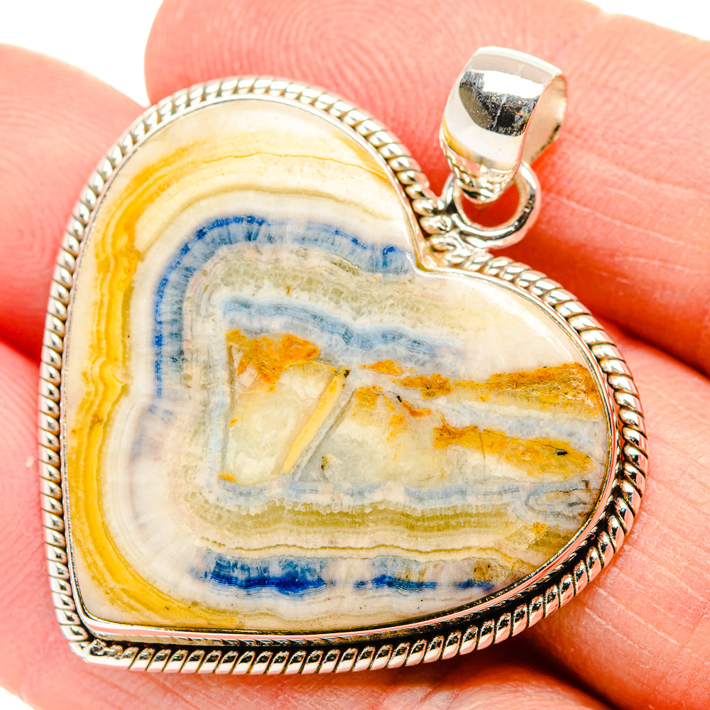 Blue Scheelite Pendants handcrafted by Ana Silver Co - PD33998