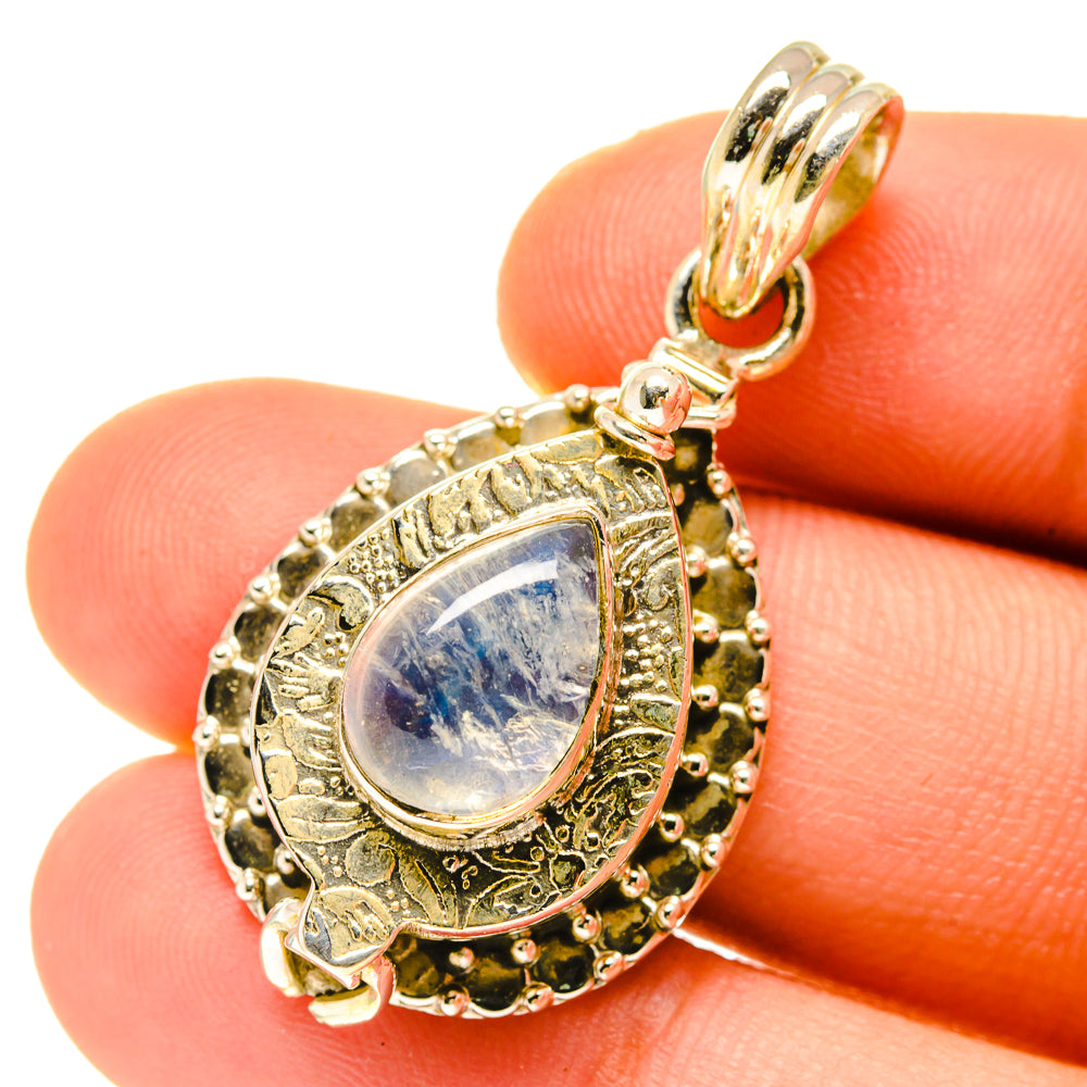 Rainbow Moonstone Pendants handcrafted by Ana Silver Co - PD3400