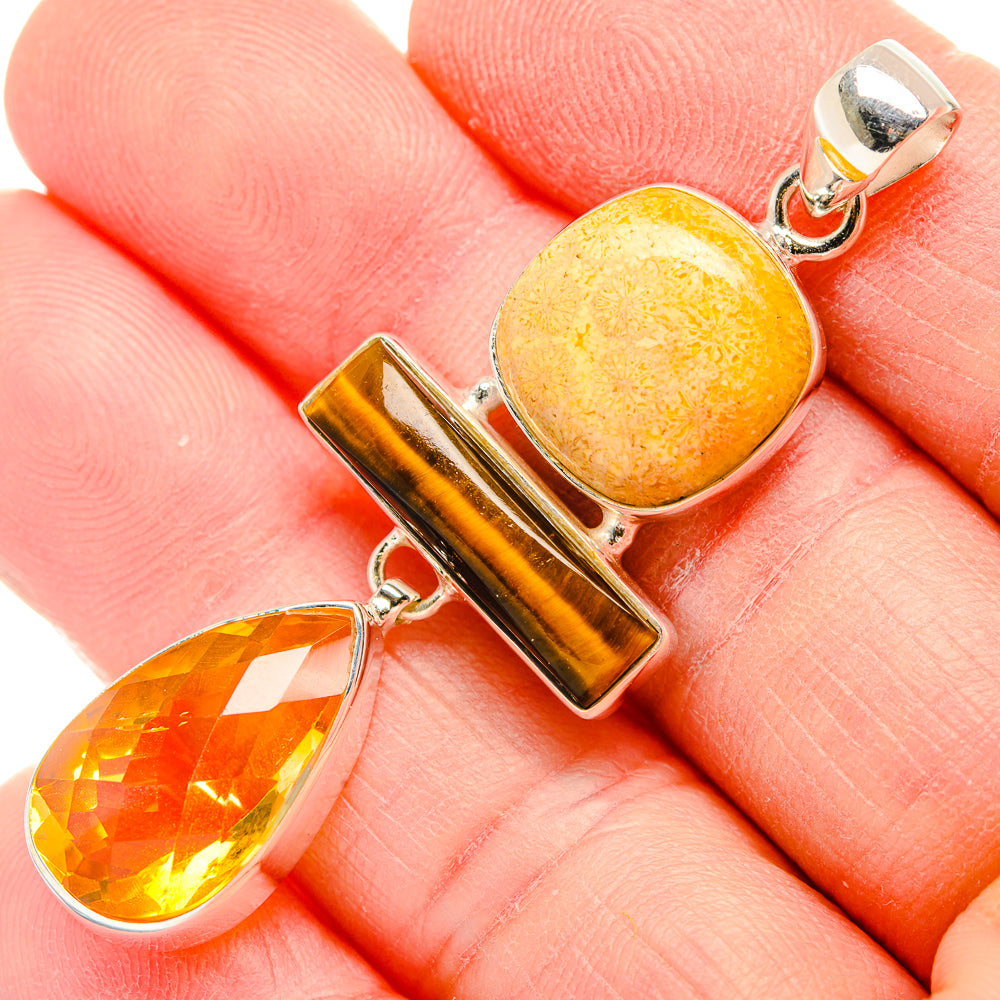 Citrine Pendants handcrafted by Ana Silver Co - PD34002