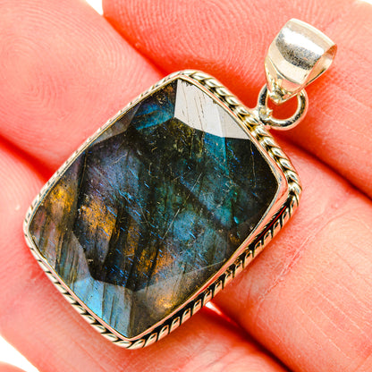 Labradorite Pendants handcrafted by Ana Silver Co - PD34003