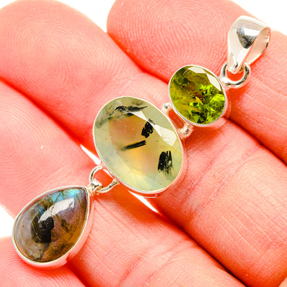 Prehnite Pendants handcrafted by Ana Silver Co - PD34005