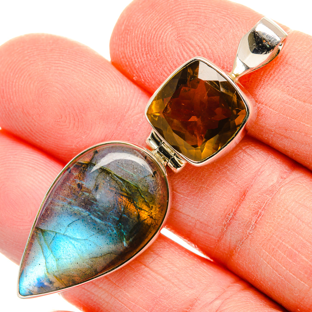 Labradorite Pendants handcrafted by Ana Silver Co - PD34008
