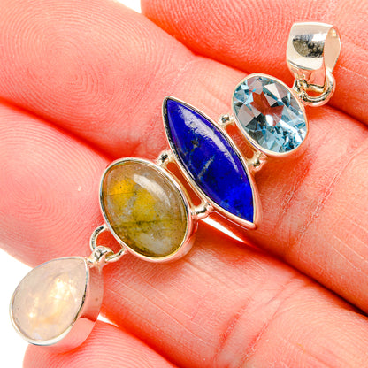 Labradorite Pendants handcrafted by Ana Silver Co - PD34009