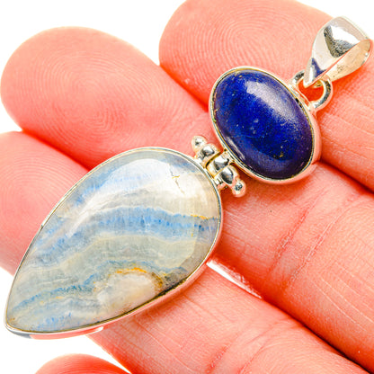 Blue Scheelite Pendants handcrafted by Ana Silver Co - PD34023